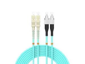 Deuninker SC/UPC to FC/UPC Fiber Patch Cable OM3 25Meter/82ft 10GB/giga-bit Multimode Duplex Jumper 50/125?m LSZH Fiber Optic Cord Deuninker SC/UPC to FC/UPC Fiber Patch Cable OM3 25Meter/82ft 10GB/giga-bit Multimode Duplex Jumper 50/125?m LSZH Fiber Optic Cord