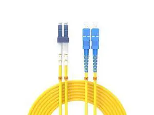 Deuninker 75Meters 246ft LC/UPC-SC/UPC Single-Mode Fiber Optic Cable LC to SC OS2 Jumper Optical Patch Cord Duplex 9/125um Yellow LC-SC Deuninker 75Meters 246ft LC/UPC-SC/UPC Single-Mode Fiber Optic Cable LC to SC OS2 Jumper Optical Patch Cord Duplex 9/125um Yellow LC-SC