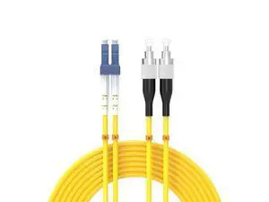 Deuninker 75Meters 246ft LC/UPC-FC/UPC Single-Mode Fiber Optic Cable LC to FC OS2 Jumper Optical Patch Cord Duplex 9/125um Yellow LC-FC Deuninker 75Meters 246ft LC/UPC-FC/UPC Single-Mode Fiber Optic Cable LC to FC OS2 Jumper Optical Patch Cord Duplex 9/125um Yellow LC-FC
