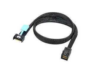 Deuninker Gen5 MCIO Slimline SFF-8654 4i to HD SFF-8643 Server Data Cable \u2013 12Gbps High Speed 85 Ohm Black Flat Connector (0.8M) Deuninker Gen5 MCIO Slimline SFF-8654 4i to HD SFF-8643 Server Data Cable \u2013 12Gbps High Speed 85 Ohm Black Flat Connector (0.8M)