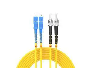 Deuninker 75Meters 246ft SC/UPC-ST/UPC Single-Mode Fiber Optic Cable SC to ST OS2 Jumper Optical Patch Cord Duplex 9/125um Yellow SC-ST Deuninker 75Meters 246ft SC/UPC-ST/UPC Single-Mode Fiber Optic Cable SC to ST OS2 Jumper Optical Patch Cord Duplex 9/125um Yellow SC-ST