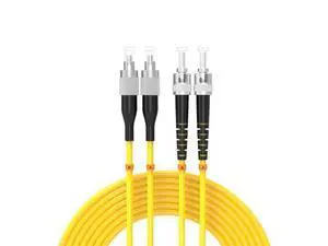 Deuninker 75Meters 246ft FC/UPC-ST/UPC Single-Mode Fiber Optic Cable FC to ST OS2 Jumper Optical Patch Cord Duplex 9/125um Yellow FC-ST Deuninker 75Meters 246ft FC/UPC-ST/UPC Single-Mode Fiber Optic Cable FC to ST OS2 Jumper Optical Patch Cord Duplex 9/125um Yellow FC-ST