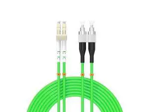Deuninker lc to fc Fiber Patch Cable om3 10GB/giga-bit Multimode Duplex Jumper MMF 50/125?m LSZH Fiber Optic Cord,8Meters/26.2ft,Green Deuninker lc to fc Fiber Patch Cable om3 10GB/giga-bit Multimode Duplex Jumper MMF 50/125?m LSZH Fiber Optic Cord,8Meters/26.2ft,Green