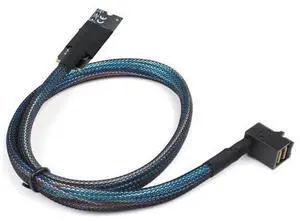 Deuninker Compatible with M.2 (M-Key) to SFF-8643 SAS HD 90-Degree Cable, 12G High-Speed Server Harness, 30AWG Copper, Plug & Play (0.5M/19.68in) Deuninker Compatible with M.2 (M-Key) to SFF-8643 SAS HD 90-Degree Cable, 12G High-Speed Server Harness, 30AWG Copper, Plug & Play (0.5M/19.68in)