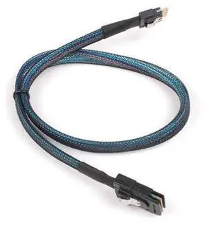 Deuninker Heretom SFF-8654 to SFF-8087, Slim Line SAS 4.0 SFF-8654 4i 38 Pin Host to Mini SAS 4i SFF-8087 36 Pin Target Cable 1.6FT Black Deuninker Heretom SFF-8654 to SFF-8087, Slim Line SAS 4.0 SFF-8654 4i 38 Pin Host to Mini SAS 4i SFF-8087 36 Pin Target Cable 1.6FT Black