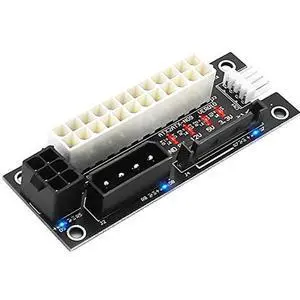 ADD2PSU Power Supply Connector 4 in 1 Molex 4Pin/SATA/ATX 6Pin/4Pin Dual PSU Multiple Power Supply Adapter, Synchronous Power Board, Add 2PSU with Power LED (Black) ADD2PSU Power Supply Connector 4 in 1 Molex 4Pin/SATA/ATX 6Pin/4Pin Dual PSU Multiple Power Supply Adapter, Synchronous Power Board, Add 2PSU with Power LED (Black)