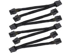 8 Pin PCI-E PCI Express Graphics Video Card GPU VGA 8 Pin Female to Dual GPU 8Pin (6+2) Pin Male Braided Sleeved GPU 8pin Splitter Power Extension Cable (9-inch) 3 Pack +Bonus 8 Pin PCI-E PCI Express Graphics Video Card GPU VGA 8 Pin Female to Dual GPU 8Pin (6+2) Pin Male Braided Sleeved GPU 8pin Splitter Power Extension Cable (9-inch) 3 Pack +Bonus