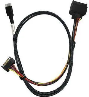 Deuninker oCuLink 4X to U.2 NVMe SSD,SFF-8611 to SFF-8639 Cable with Power 100cm(CBL-SAST-0956) Deuninker oCuLink 4X to U.2 NVMe SSD,SFF-8611 to SFF-8639 Cable with Power 100cm(CBL-SAST-0956)