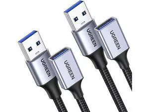 UGREEN 2 Pack USB Extension Cable, (6 FT+ 6 FT) USB Extender USB 3.0 Extension Cable Nylon Braided Compatible with Webcam, Camera, Phone, hub, Mouse, Keyboard, Printer, Hard Drive, Headset UGREEN 2 Pack USB Extension Cable, (6 FT+ 6 FT) USB Extender USB 3.0 Extension Cable Nylon Braided Compatible with Webcam, Camera, Phone, hub, Mouse, Keyboard, Printer, Hard Drive, Headset