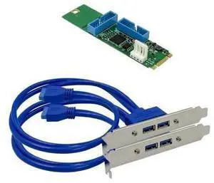 FOR NGFF M.2 b+m key to 4-ports USB 3.0 Adapter Converter Card dual 19Pin 20Pin usb3.0 720202 chipset M2 Expansion Bracket FOR NGFF M.2 b+m key to 4-ports USB 3.0 Adapter Converter Card dual 19Pin 20Pin usb3.0 720202 chipset M2 Expansion Bracket