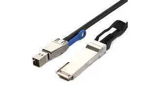 Deuninker MiniSAS HD SFF-8644 to QSFP 40G SFF-8436 Server Cable \u2014 12Gbps 28AWG 10 Ohm High-Speed Stacking Internal Connection Cable, Black (0.5M) Deuninker MiniSAS HD SFF-8644 to QSFP 40G SFF-8436 Server Cable \u2014 12Gbps 28AWG 10 Ohm High-Speed Stacking Internal Connection Cable, Black (0.5M)