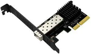 Quantum Lekuo PCIe X4 10GbE SFP+ Fiber Network Card, Realtek RTL8127ATF, 1.79W Ultra-Low Power, for NAS, 4K Editing & Data Center Quantum Lekuo PCIe X4 10GbE SFP+ Fiber Network Card, Realtek RTL8127ATF, 1.79W Ultra-Low Power, for NAS, 4K Editing & Data Center