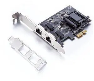 100M/1000M/2.5G NIC Network Card, Dual RJ-45 Port, with Realtek RTL8125BG Controller, Support Windows/ Windows Server/Linux/Ubuntu/Centos/Vmware 100M/1000M/2.5G NIC Network Card, Dual RJ-45 Port, with Realtek RTL8125BG Controller, Support Windows/ Windows Server/Linux/Ubuntu/Centos/Vmware