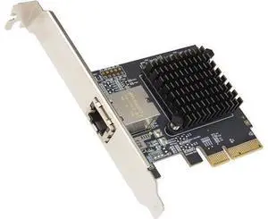 Syba 1 Port 10 Gigabit Ethernet Network Card - PCIe x4 10Gb 10GBASE-T NIC AQTION AQC107-10Gbps Ethernet PCI-Express x4 Adapter SD-PEX24055 Syba 1 Port 10 Gigabit Ethernet Network Card - PCIe x4 10Gb 10GBASE-T NIC AQTION AQC107-10Gbps Ethernet PCI-Express x4 Adapter SD-PEX24055