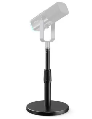 Deuninker Desktop Microphone Stand, Heavy-Duty Metal Adjustable Table Mic Stand with 5/8" Male to 3/8" Female Screw Adapter, 4 Non-Slip Pads Compatible with Microphones for Recording, Streaming-BS1 Deuninker Desktop Microphone Stand, Heavy-Duty Metal Adjustable Table Mic Stand with 5/8" Male to 3/8" Female Screw Adapter, 4 Non-Slip Pads Compatible with Microphones for Recording, Streaming-BS1