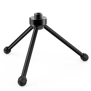 Deuninker Tripod Stand for Desktop Microphone with Non-slip Rubber Feet, Sturdy Metal Construction, Foldable Desk Mic Stand for Gaming, Podcasting, Meetings, Chatting Deuninker Tripod Stand for Desktop Microphone with Non-slip Rubber Feet, Sturdy Metal Construction, Foldable Desk Mic Stand for Gaming, Podcasting, Meetings, Chatting