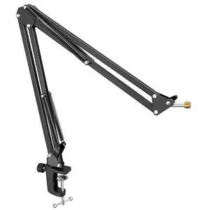 Deuninker Microphone Arm Stand, FIFINE Suspension Boom Scissor Mic Stand with Heavy Duty Clamp, 3/8" to 5/8" Adapter, for Voice-Over, Gaming, Recording, Studio, Home Office (CS1) Deuninker Microphone Arm Stand, FIFINE Suspension Boom Scissor Mic Stand with Heavy Duty Clamp, 3/8" to 5/8" Adapter, for Voice-Over, Gaming, Recording, Studio, Home Office (CS1)