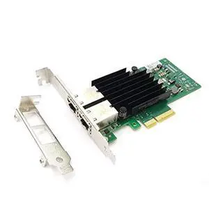 HINYSENO Dual Port 10GbE RJ-45 PCI-Express x 4 Gigabit Ethernet Server Adapter Dual Port Network Interface Controller Card for X550 Chipset, Compare to Intel X550-T2 HINYSENO Dual Port 10GbE RJ-45 PCI-Express x 4 Gigabit Ethernet Server Adapter Dual Port Network Interface Controller Card for X550 Chipset, Compare to Intel X550-T2