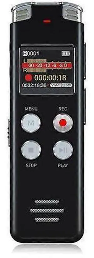 Ecocleanpath 64GB Voice Activated Recorder with Playback - Upgraded Digital Audio Recorder for Lectures & Meetings (Black) Ecocleanpath 64GB Voice Activated Recorder with Playback - Upgraded Digital Audio Recorder for Lectures & Meetings (Black)
