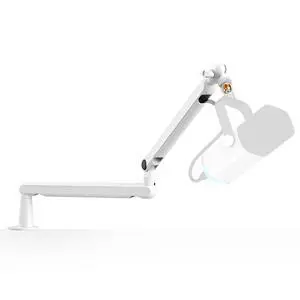Deuninker Boom Arm Mic Stand, Low Profile Microphone Arm Stand, Podcast Mic Boom Arm with Desk Mount, Cable Channels Management, Metal Boom Arm White for Recording/Streaming/Gaming/Home Office-BM88W Deuninker Boom Arm Mic Stand, Low Profile Microphone Arm Stand, Podcast Mic Boom Arm with Desk Mount, Cable Channels Management, Metal Boom Arm White for Recording/Streaming/Gaming/Home Office-BM88W