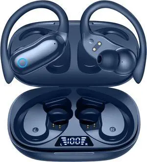 GNMN Active Noise Cancelling Ear Buds Wireless Earbuds 96hrs Playback Bluetooth Headphones Dual Battery Display Stereo Bass Earphones with Earhooks Microphone IPX7 Waterproof Headset for Sports/Gym GNMN Active Noise Cancelling Ear Buds Wireless Earbuds 96hrs Playback Bluetooth Headphones Dual Battery Display Stereo Bass Earphones with Earhooks Microphone IPX7 Waterproof Headset for Sports/Gym