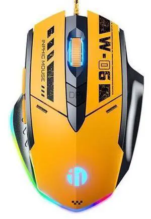 WSIRAK W6 Wired Mouse E-sport Gaming Mouse RGB LED Backlight Mechanical Mouse For Laptop Computer Office Home Gamers WSIRAK W6 Wired Mouse E-sport Gaming Mouse RGB LED Backlight Mechanical Mouse For Laptop Computer Office Home Gamers