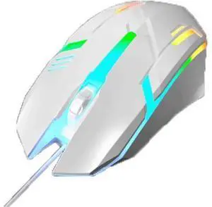 Computer Mouse Gaming Mouse Wired Optical Mouse 7-Color Cool Lights Ergonomic Mouse Optical Sensor Office Game cf Dedicated Black/White Wireless mice Computer Mouse Gaming Mouse Wired Optical Mouse 7-Color Cool Lights Ergonomic Mouse Optical Sensor Office Game cf Dedicated Black/White Wireless mice