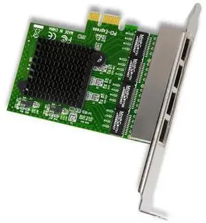 Card 4 Port Gigabit Ethernet 10/100/1000M PCI-E PCI Express To 4X Gigabit Ethernet Card LAN Adapter for Desktops Card 4 Port Gigabit Ethernet 10/100/1000M PCI-E PCI Express To 4X Gigabit Ethernet Card LAN Adapter for Desktops
