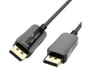 DeuninkerFiber 8K 4K DisplayPort Cable DP 1.4 HBR3 8K@60Hz 4K@144Hz High Speed 32.4Gbps Optical Fiber Slim and Flexible DP to DP Cable 15m 50ft DeuninkerFiber 8K 4K DisplayPort Cable DP 1.4 HBR3 8K@60Hz 4K@144Hz High Speed 32.4Gbps Optical Fiber Slim and Flexible DP to DP Cable 15m 50ft