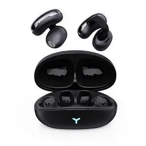 Open Ear Clip Headphones Bluetooth 5.3 IPX5 Waterproof, 12H Playback for Driving/Travel/Gifts (Black) Open Ear Clip Headphones Bluetooth 5.3 IPX5 Waterproof, 12H Playback for Driving/Travel/Gifts (Black)