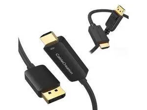 CableCreation Active DisplayPort Male to HDMI Male Cable 4K@60Hz HDR Bundle with 6FT Braided Active DP to HDMI Cable CableCreation Active DisplayPort Male to HDMI Male Cable 4K@60Hz HDR Bundle with 6FT Braided Active DP to HDMI Cable