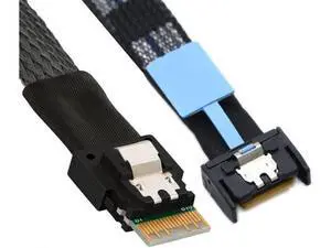 DeuninkerCable PCI-E 5.0 Mini Cool Edge IO MCIO PCI-E 4i 38Pin Male to SFF-8654 Slimline 4X Extender Cable 50cm DeuninkerCable PCI-E 5.0 Mini Cool Edge IO MCIO PCI-E 4i 38Pin Male to SFF-8654 Slimline 4X Extender Cable 50cm
