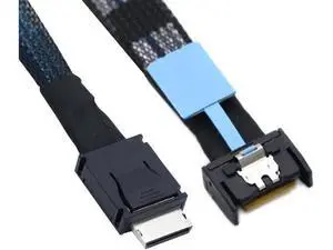 DeuninkerCable PCI-E 5.0 Mini Cool Edge IO MCIO PCI-E 4i 38Pin Male to SFF-8611 Oculink 4X Extender Cable 50cm DeuninkerCable PCI-E 5.0 Mini Cool Edge IO MCIO PCI-E 4i 38Pin Male to SFF-8611 Oculink 4X Extender Cable 50cm