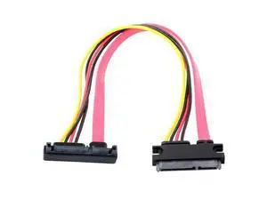 Down Angled SATA III 3.0 7+15 22 Pin SATA Male to Female Data Power Extension Cable 30cm Down Angled SATA III 3.0 7+15 22 Pin SATA Male to Female Data Power Extension Cable 30cm
