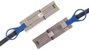 QURO SFF-8088 to SFF-8088 External Mini SAS HD Cable, 3G/6Gbps SAS2.0 26Pin Hybrid Cable Attached SCSI for Raid, DAS QURO SFF-8088 to SFF-8088 External Mini SAS HD Cable, 3G/6Gbps SAS2.0 26Pin Hybrid Cable Attached SCSI for Raid, DAS
