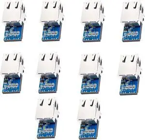 USR-K7 Low Cost TTL UART to Ethernet Module 10/100Mbps Super Port Ethernet to Serial Module Support Modbus RTU to Modbus TCP with RJ45 Port (10PCS) USR-K7 Low Cost TTL UART to Ethernet Module 10/100Mbps Super Port Ethernet to Serial Module Support Modbus RTU to Modbus TCP with RJ45 Port (10PCS)
