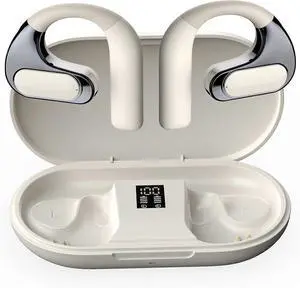 Open Ear Wireless Earbuds, 54H Playtime & Dual Device Link, Bluetooth 5.4 for Gaming & Outdoor Open Ear Wireless Earbuds, 54H Playtime & Dual Device Link, Bluetooth 5.4 for Gaming & Outdoor