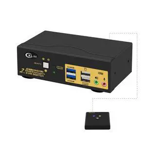 2 Port USB 3.0 Dual Monitor Displayport KVM Switch 2 in 2 Out, Displayport 1.4 8K @30Hz 4K @144Hz with Audio and Cables for 2 Computers Support Hotkey Switching 2 Port USB 3.0 Dual Monitor Displayport KVM Switch 2 in 2 Out, Displayport 1.4 8K @30Hz 4K @144Hz with Audio and Cables for 2 Computers Support Hotkey Switching