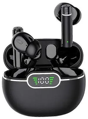 Wireless Earbuds Bluetooth 5.3 with LED Display, IPX5 Waterproof Sport Headphones for Android iOS (Black) Wireless Earbuds Bluetooth 5.3 with LED Display, IPX5 Waterproof Sport Headphones for Android iOS (Black)