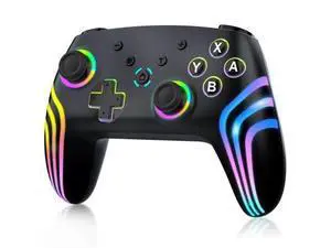 MYSTILUCK Wireless Pro Controller for Switch/Switch 2/Lite/OLED/PC, Gamepad with 7 Color-Changing RGB Lighting/Dual Vibration/6-Axis Gyroscope/Turbo, Ergonomically Designed Precise Joystick MYSTILUCK Wireless Pro Controller for Switch/Switch 2/Lite/OLED/PC, Gamepad with 7 Color-Changing RGB Lighting/Dual Vibration/6-Axis Gyroscope/Turbo, Ergonomically Designed Precise Joystick