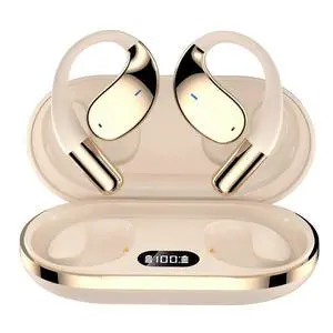 AI Translation Earbuds Q39: Open-Ear Wireless Bluetooth Headset with LED Case, Sweatproof for Business & Travel (Yellow) AI Translation Earbuds Q39: Open-Ear Wireless Bluetooth Headset with LED Case, Sweatproof for Business & Travel (Yellow)