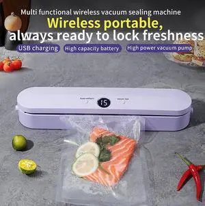 Wireless charging vacuum sealing machine Food preservation packaging machine Vacuum sealing machine Small plastic sealing machine Wireless charging vacuum sealing machine Food preservation packaging machine Vacuum sealing machine Small plastic sealing machine