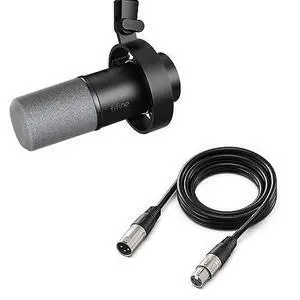 Deuninker Dynamic Microphone with XLR Cable Bundle, XLR/USB Recording Studio PC Mic for Vocal, Voice-Over, Microphone Audio Cable Set Compatible with Mixer, Audio Interface for Streaming (K688+L9) Deuninker Dynamic Microphone with XLR Cable Bundle, XLR/USB Recording Studio PC Mic for Vocal, Voice-Over, Microphone Audio Cable Set Compatible with Mixer, Audio Interface for Streaming (K688+L9)