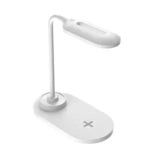 Deuninker Wireless Charging LED Desk Lamp, 3-Level Dimmable Eye Protection Light for Home Office & Dorm (White) Deuninker Wireless Charging LED Desk Lamp, 3-Level Dimmable Eye Protection Light for Home Office & Dorm (White)