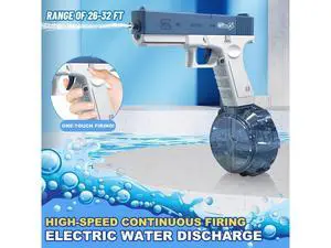 Electric Water Pistol Water gun for Adults and Children, 434 CC+ 58 CC Large Capacity Strongest Water Sprayer Summer Pool Beach Party Toy Blue Electric Water Pistol Water gun for Adults and Children, 434 CC+ 58 CC Large Capacity Strongest Water Sprayer Summer Pool Beach Party Toy Blue