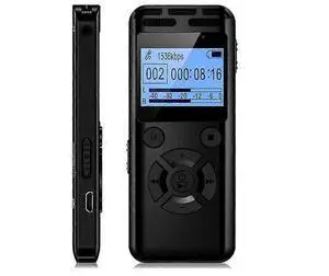 Deuninker Digital Voice Recorder with Voice Activation, 560mAh Battery, Playback & Password Protection (Black) Deuninker Digital Voice Recorder with Voice Activation, 560mAh Battery, Playback & Password Protection (Black)