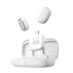 Deuninker A30 Tiny Mic Magnetic (White), Wireless Lavalier Microphone Mini Size, Noise Cancellation, 164 ft Range, 20H Battery Life, Lapel Microphone for Video Recording, DSLR, iPhones, Android, PC Deuninker A30 Tiny Mic Magnetic (White), Wireless Lavalier Microphone Mini Size, Noise Cancellation, 164 ft Range, 20H Battery Life, Lapel Microphone for Video Recording, DSLR, iPhones, Android, PC