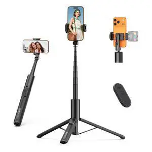Deuninker Phone Tripod Selfie Stick, SK27 61" Extendable Selfie Stick for iPhone/Android with Wireless Remote Cold Shoe Mount, Portable Phone Tripod Stand for Video Recording, Stream, Travel, Vlogging Deuninker Phone Tripod Selfie Stick, SK27 61" Extendable Selfie Stick for iPhone/Android with Wireless Remote Cold Shoe Mount, Portable Phone Tripod Stand for Video Recording, Stream, Travel, Vlogging