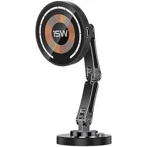 Deuninker 15W Fast Magnetic Wireless Car Charger & Holder, Mag-Safe Compatible for iPhone 15-12 & All Smartphones (Black) Deuninker 15W Fast Magnetic Wireless Car Charger & Holder, Mag-Safe Compatible for iPhone 15-12 & All Smartphones (Black)