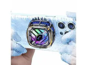 YANISM Magnetic Cell Phone Cooler, RGB Phone Cooling Fan Portable Lightweight Mobile Phone Cooling Fan, Phone Radiator with Temperature Display for Mobile Gaming,Tiktok Live Streaming YANISM Magnetic Cell Phone Cooler, RGB Phone Cooling Fan Portable Lightweight Mobile Phone Cooling Fan, Phone Radiator with Temperature Display for Mobile Gaming,Tiktok Live Streaming